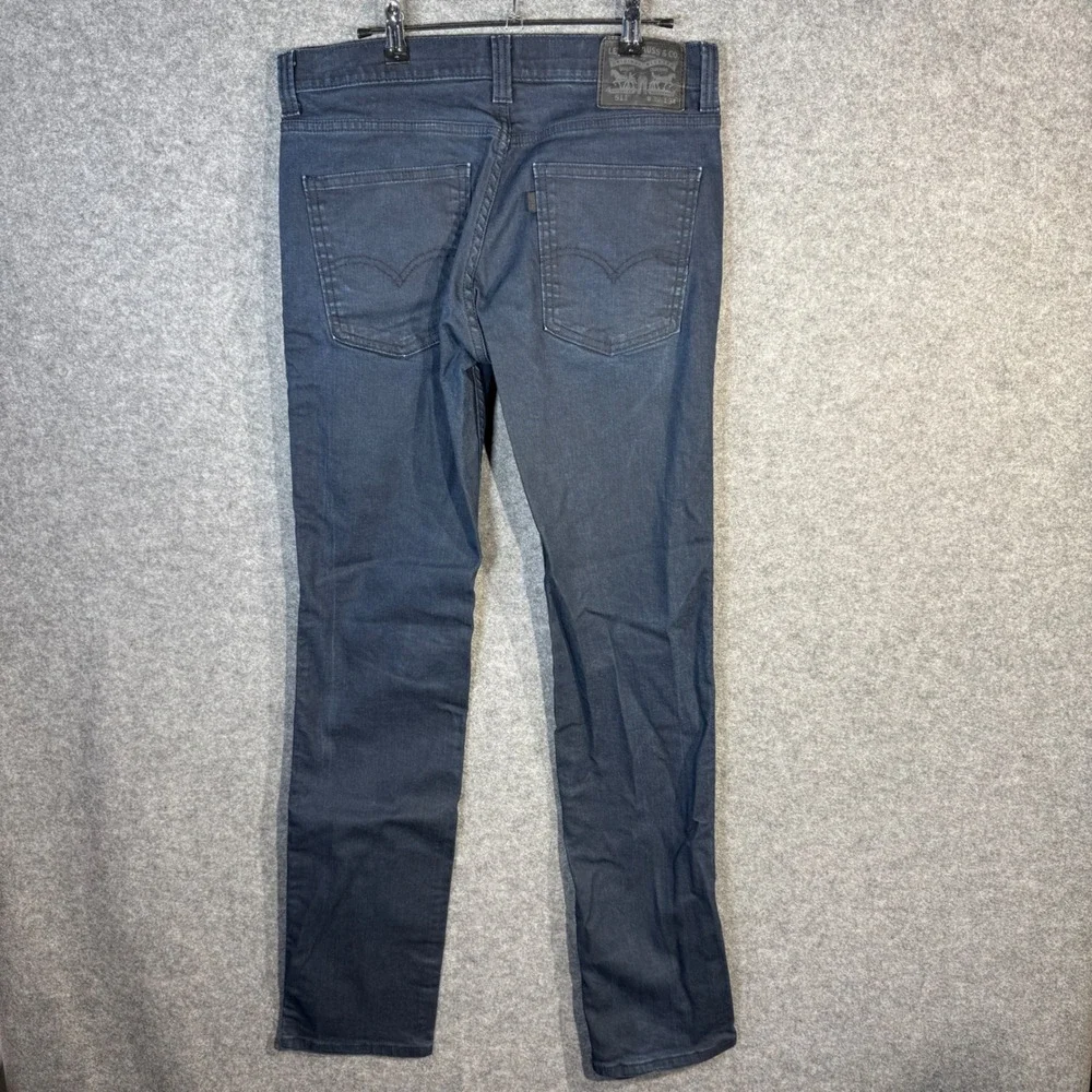 Levi Strauss 511 Dark Wash Slim Fit Men Jeans W32 L34 Button Fly‎